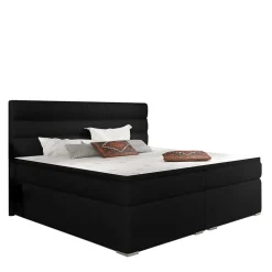 Wohnen Komplett Polsterbett in Schwarzbraun - Prabhaa