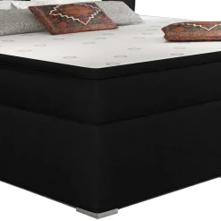 Wohnen Komplett Polsterbett in Schwarzbraun - Prabhaa