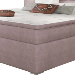 Wohnen Komplettbett in Hellrosa Stoffbezug - Felictia