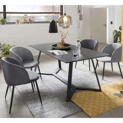 Wohnen Komplette Essgruppe im Industrial Style - Calist (fünfteilig)