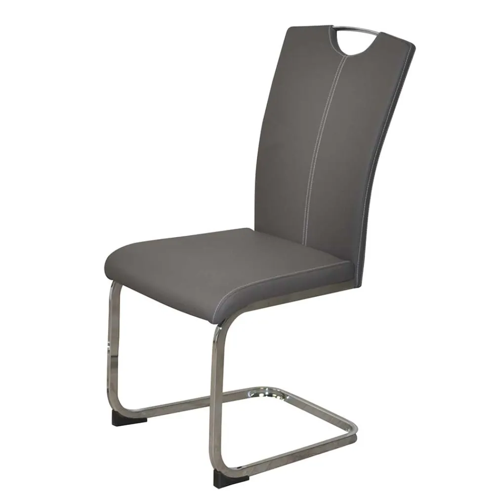 Wohnen Komplette Essgruppe mit Glastisch - Viddalba (fünfteilig)