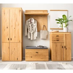 Wohnen Garderoben|Garderoben*Komplette Flureinrichtung teilmassiv - Robats (fünfteilig)