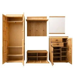 Wohnen Garderoben|Garderoben*Komplette Flureinrichtung teilmassiv - Robats (fünfteilig)