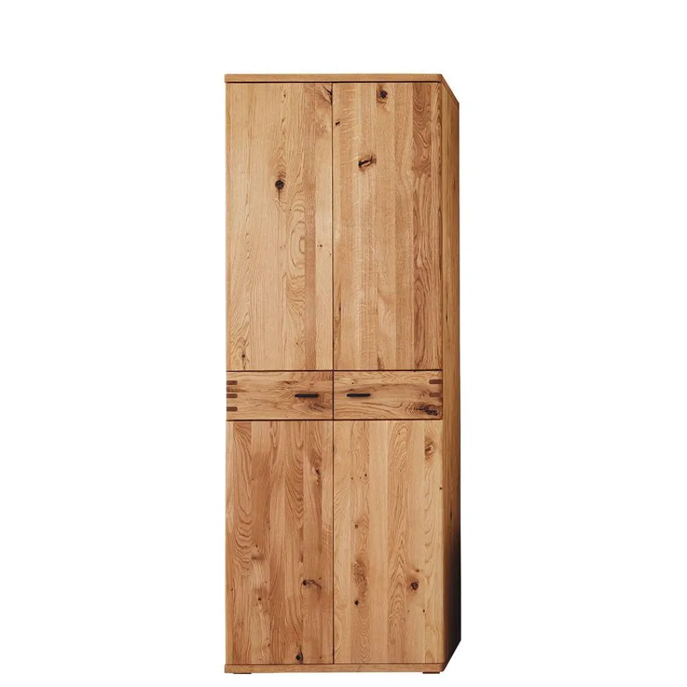 Wohnen Glasmöbel|Diele Komplett*Kompletteinrichtung Diele in Wildeiche - Manaus (fünfteilig)