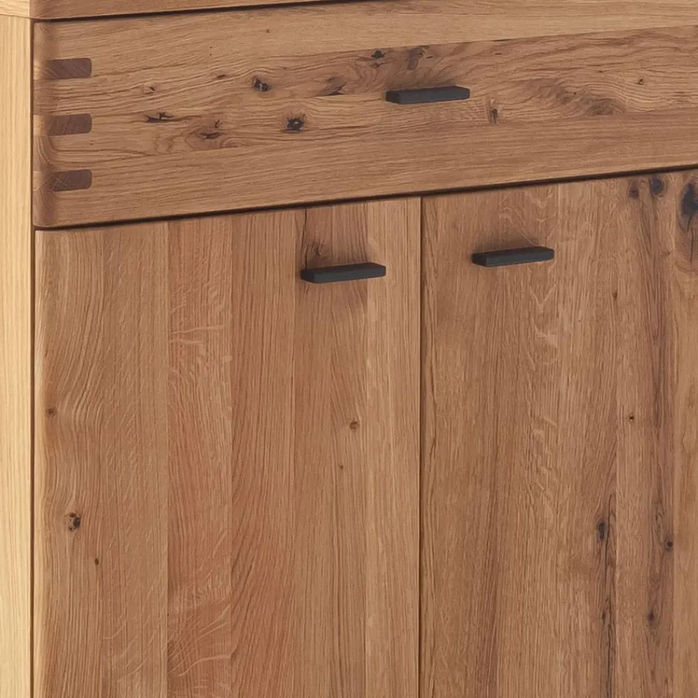 Wohnen Glasmöbel|Diele Komplett*Kompletteinrichtung Diele in Wildeiche - Manaus (fünfteilig)