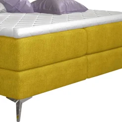 Wohnen Jugendbetten*Komplettes Polsterbett in Currygelb - Seventy