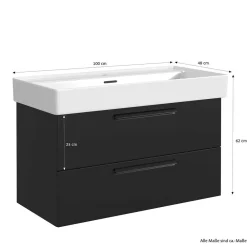 Wohnen Komplett-Waschtisch für eine Armatur - Ostoro