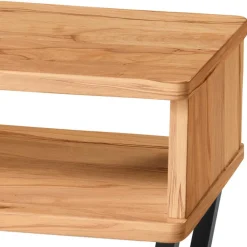 Wohnen Konsole Nachttisch mit Fach aus Wildbuche - Jandina