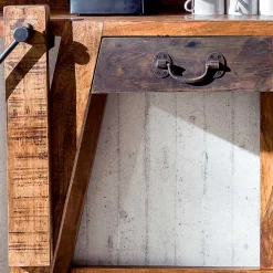 Wohnen Designermöbel*Konsolentisch aus Massivholz sandgestrahlt - Bahiro