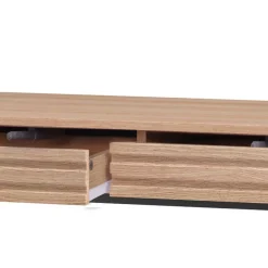 Wohnen Telefontische*Konsolentisch in Eiche Optik und Schwarz - Lunira