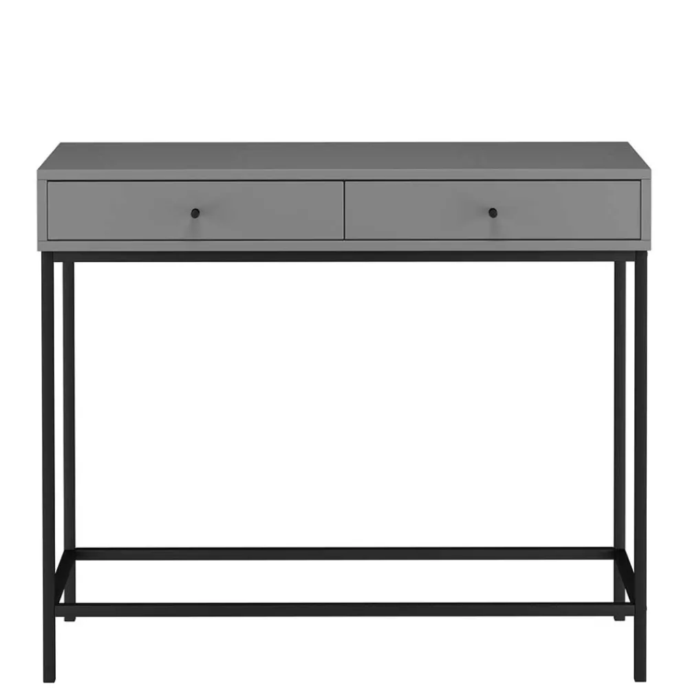 Wohnen Skandinavische Möbel|Graue Möbel*Konsolentisch in Grau mit Schwarz - Lagista