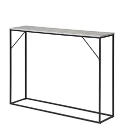 Wohnen Konsolentisch in Marmoroptik Beigegrau - Chica