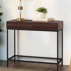 Wohnen Konsolentisch in Walnuss Optik - Teleska