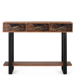 Wohnen Designermöbel*Konsolentisch mit Schnitzerei und Lack - Marcel