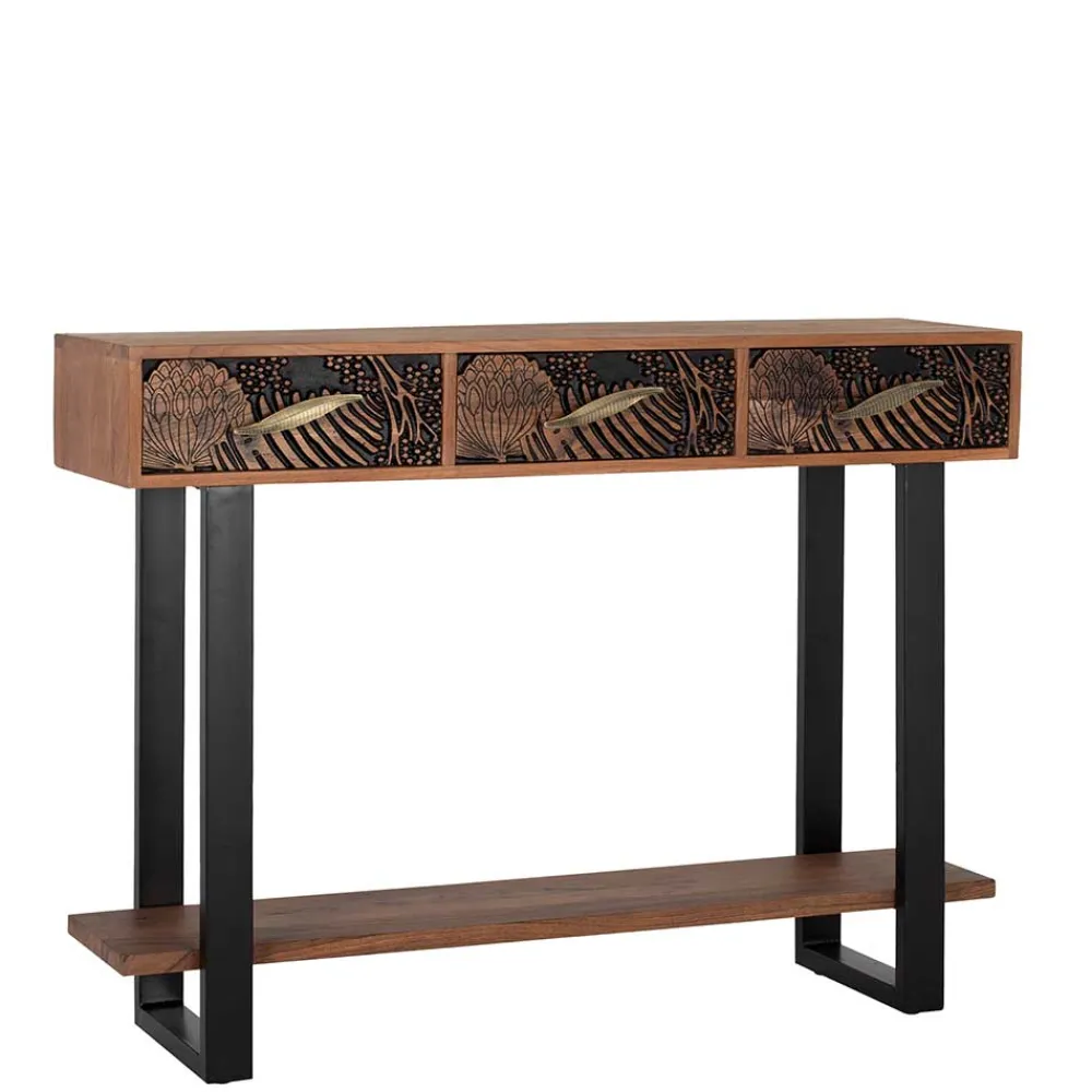 Wohnen Designermöbel*Konsolentisch mit Schnitzerei und Lack - Marcel