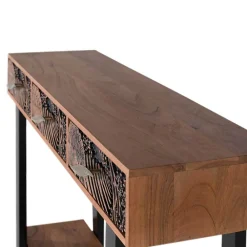 Wohnen Designermöbel*Konsolentisch mit Schnitzerei und Lack - Marcel