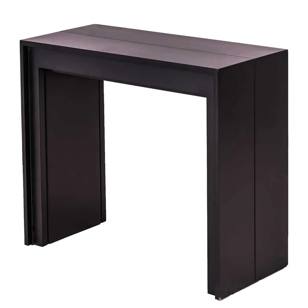 Wohnen Konsolentisch verlängerbar als großer Esstisch Sumilar in Schwarz