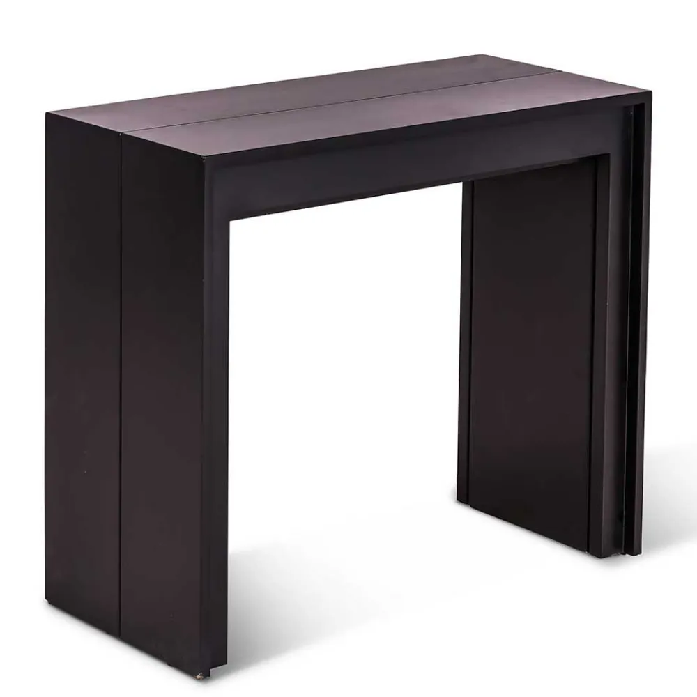 Wohnen Konsolentisch verlängerbar als großer Esstisch Sumilar in Schwarz