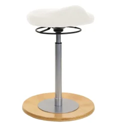 Wohnen Kunstleder Arbeitshocker in Weiß - Calexia