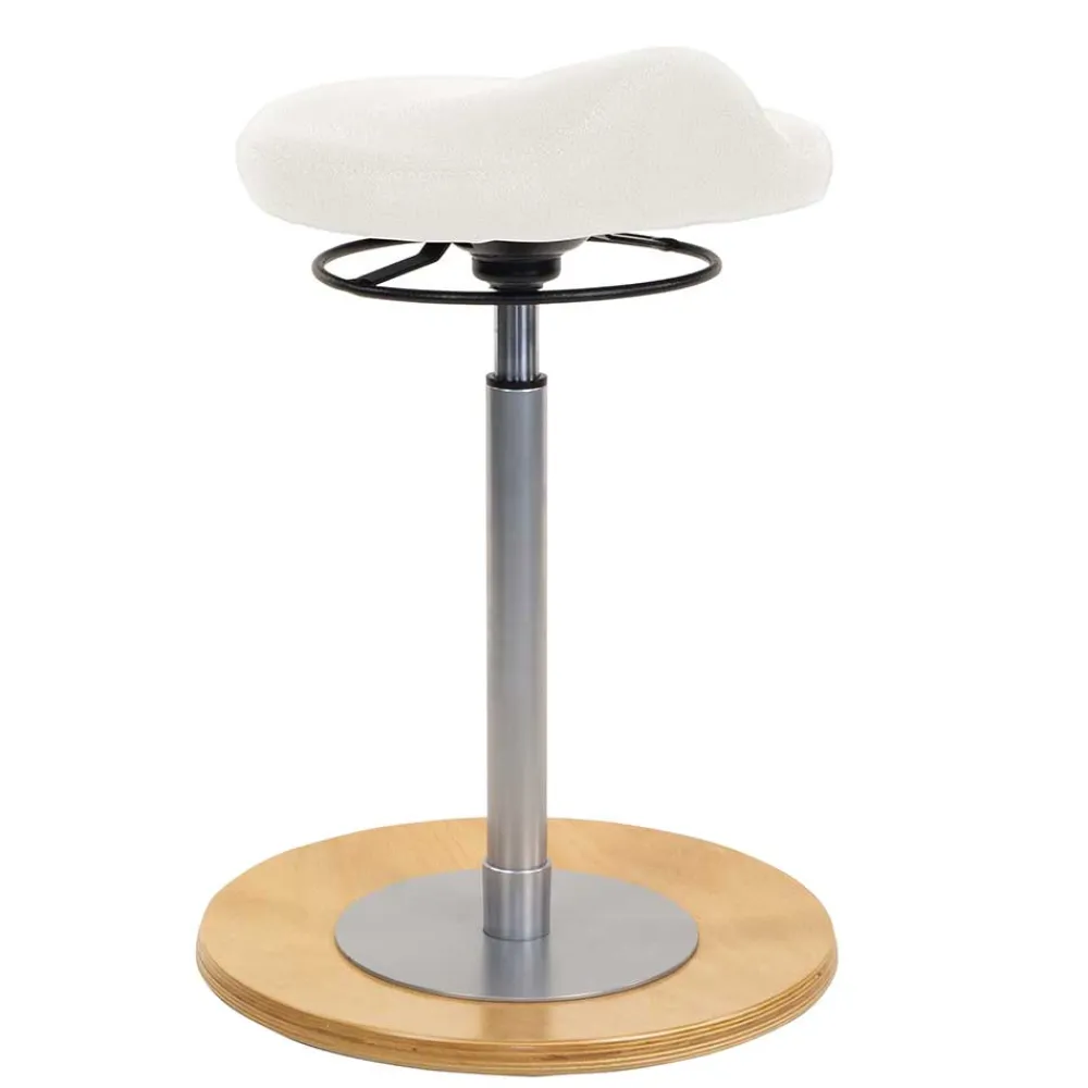 Wohnen Kunstleder Arbeitshocker in Weiß - Calexia