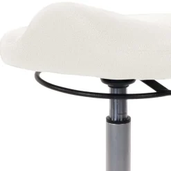 Wohnen Kunstleder Arbeitshocker in Weiß - Calexia