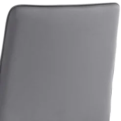 Wohnen Kunstleder Barstühle in Grau - Eleganto (2er Set)