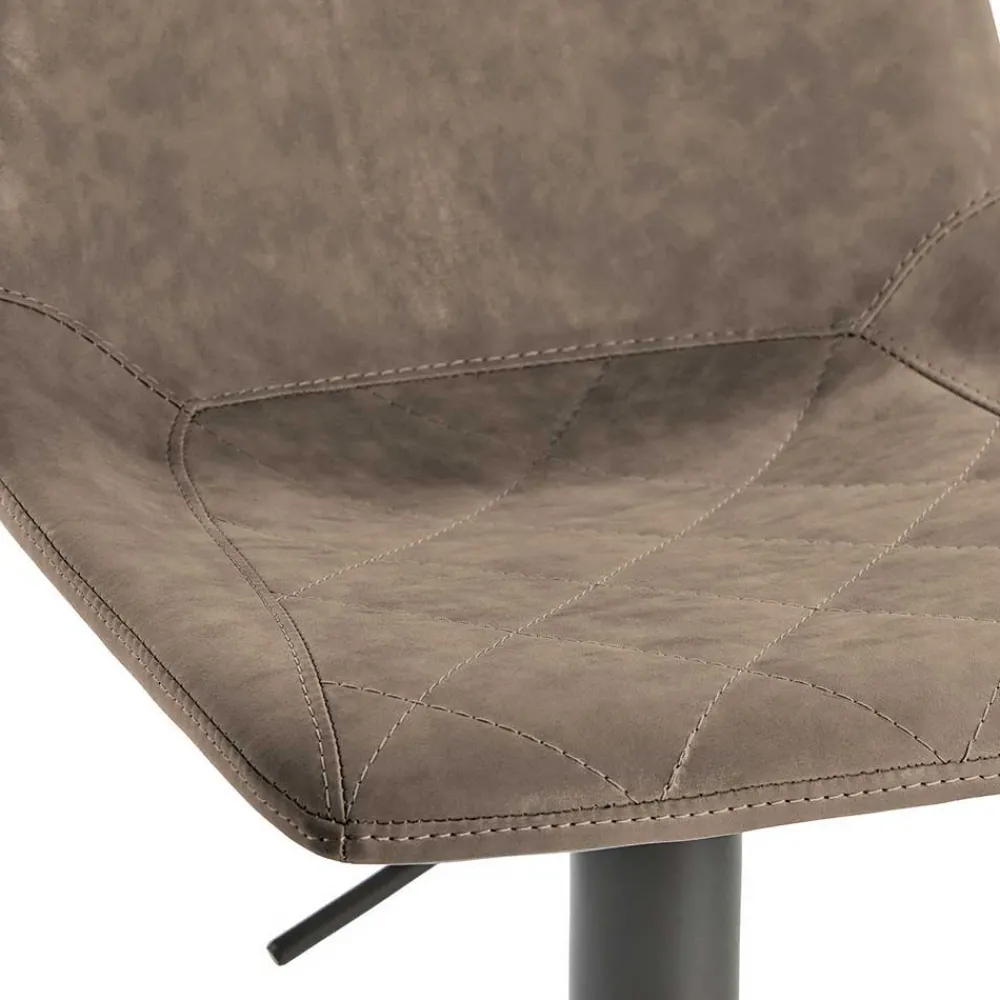 Wohnen Kunstleder Barstuhl in Schlammfarben - Viadura