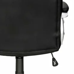 Wohnen Kunstleder Bürosesseö in Schwarz & Chrom - Bicarion