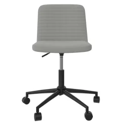 Wohnen Kunstleder Bürostuhl in Grau - Ecero