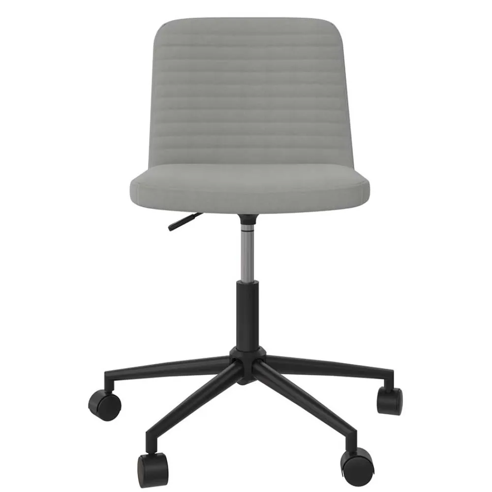 Wohnen Kunstleder Bürostuhl in Grau - Ecero