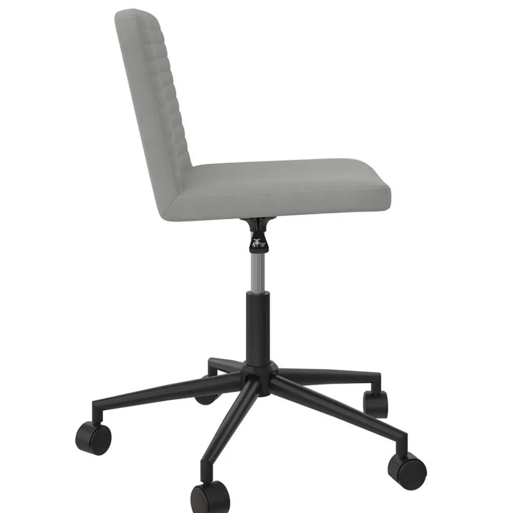 Wohnen Kunstleder Bürostuhl in Grau - Ecero