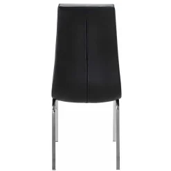 Wohnen Kunstleder Esstischstühle in Schwarz - Stufanias (2er Set)