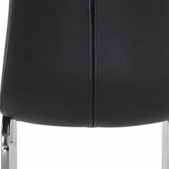 Wohnen Kunstleder Esstischstühle in Schwarz - Stufanias (2er Set)