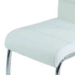 Wohnen Küchenstühle|Esszimmerstühle*Kunstleder Esszimmer Stühle in Weiß - Mengiz (Set)