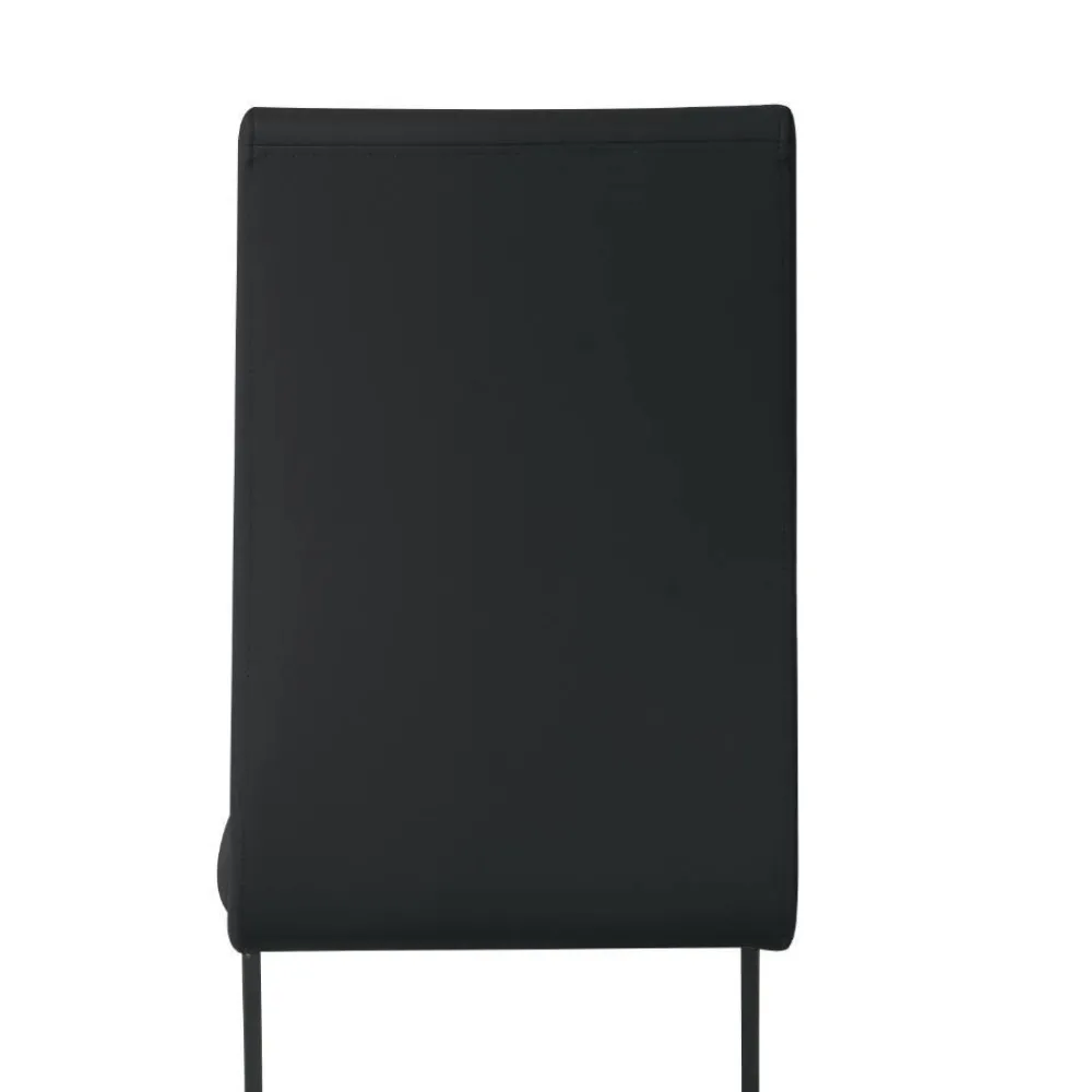 Wohnen Kunstleder Freischwinger in Schwarz - Pencras (2er Set)