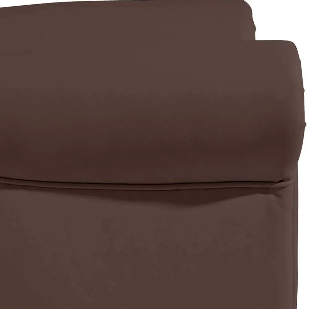 Wohnen Kunstleder Ohrensessel in Braun - Ziller