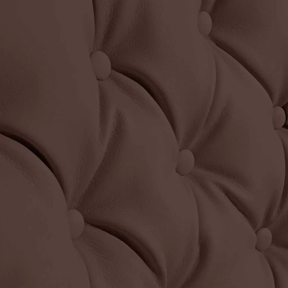 Wohnen Kunstleder Ohrensessel in Braun - Ziller