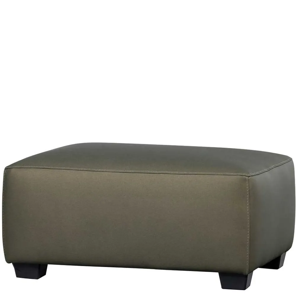 Wohnen Kunstleder Polsterhocker 88x40x64 cm - Olterva