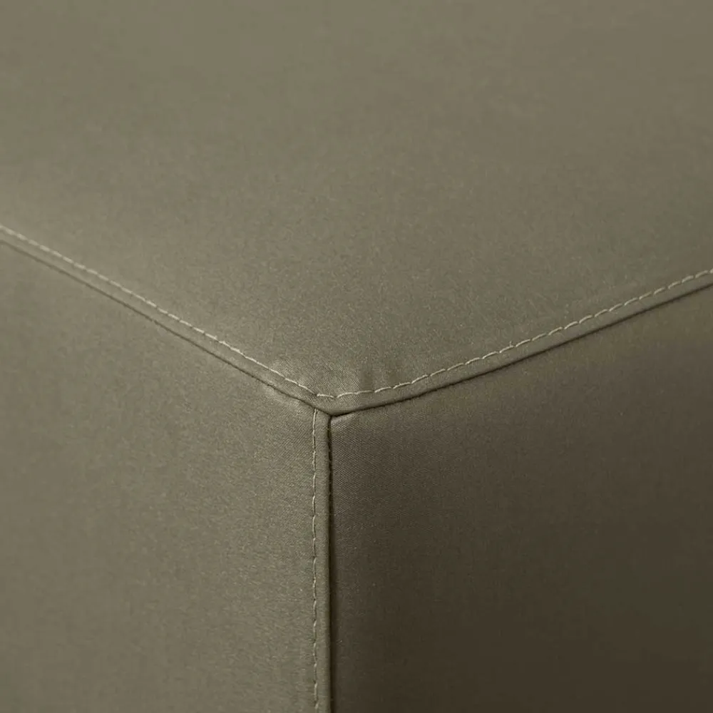 Wohnen Kunstleder Polsterhocker 88x40x64 cm - Olterva