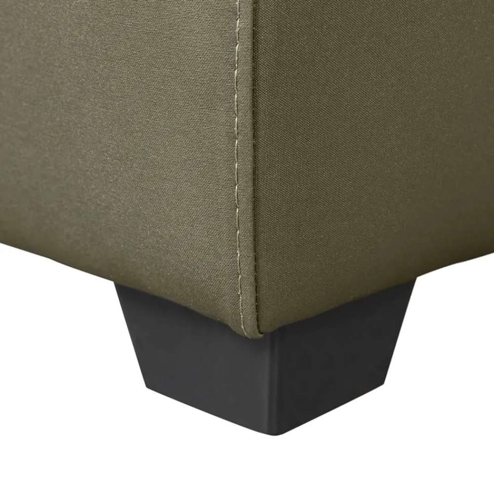 Wohnen Kunstleder Polsterhocker 88x40x64 cm - Olterva