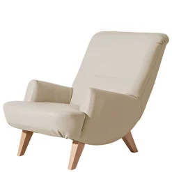 Wohnen Designermöbel*Kunstleder Polstersessel in Cremefarben - Durango