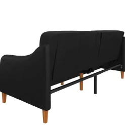 Wohnen Sofas|Sofa*Kunstleder Schlafsofa in Schwarz - Marc