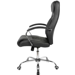 Wohnen Bürostühle*Kunstleder Schreibtischsessel in Schwarz - Elliot