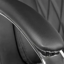 Wohnen Bürostühle*Kunstleder Schreibtischsessel in Schwarz - Elliot