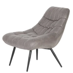 Wohnen Kunstleder Sessel ohne Armlehnen mit Quadratsteppung - Gabryel