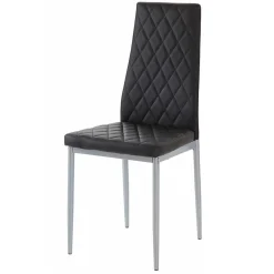 Wohnen Küchenstühle|Esszimmerstühle*Kunstleder Stühle mit hoher Lehne - Sanura (Set)