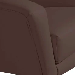 Wohnen Braune Möbel|Retro Möbel*Kunstleder-Sessel in Braun und Buche Natur - Astina