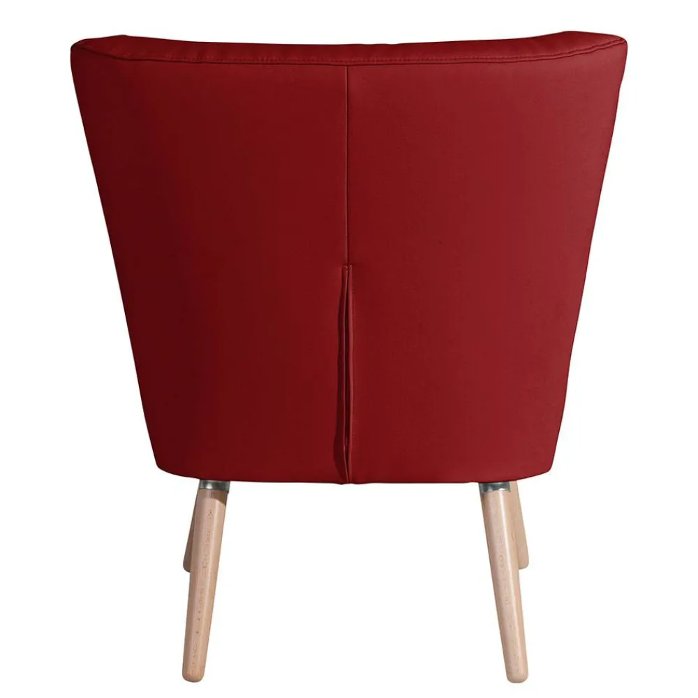 Wohnen Kunstledersessel in Rot - Lilano