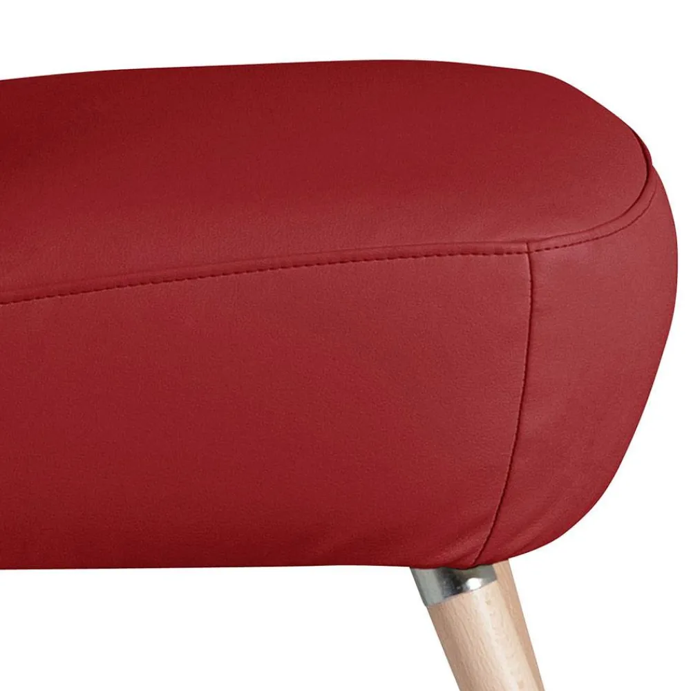 Wohnen Kunstledersessel in Rot - Lilano