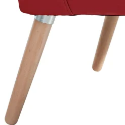 Wohnen Kunstledersessel in Rot - Lilano